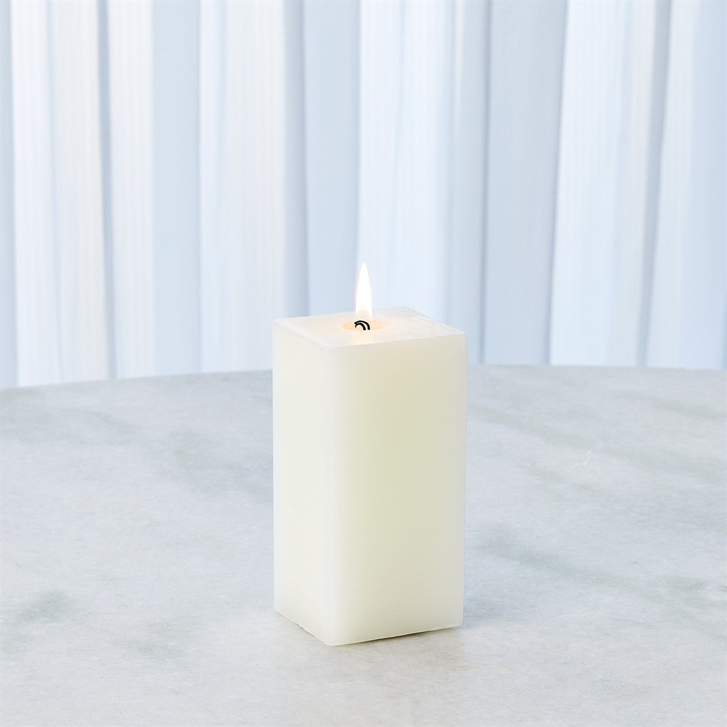 Global Views Unscented Square Pillar Candle