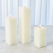 Global Views Unscented Square Pillar Candle