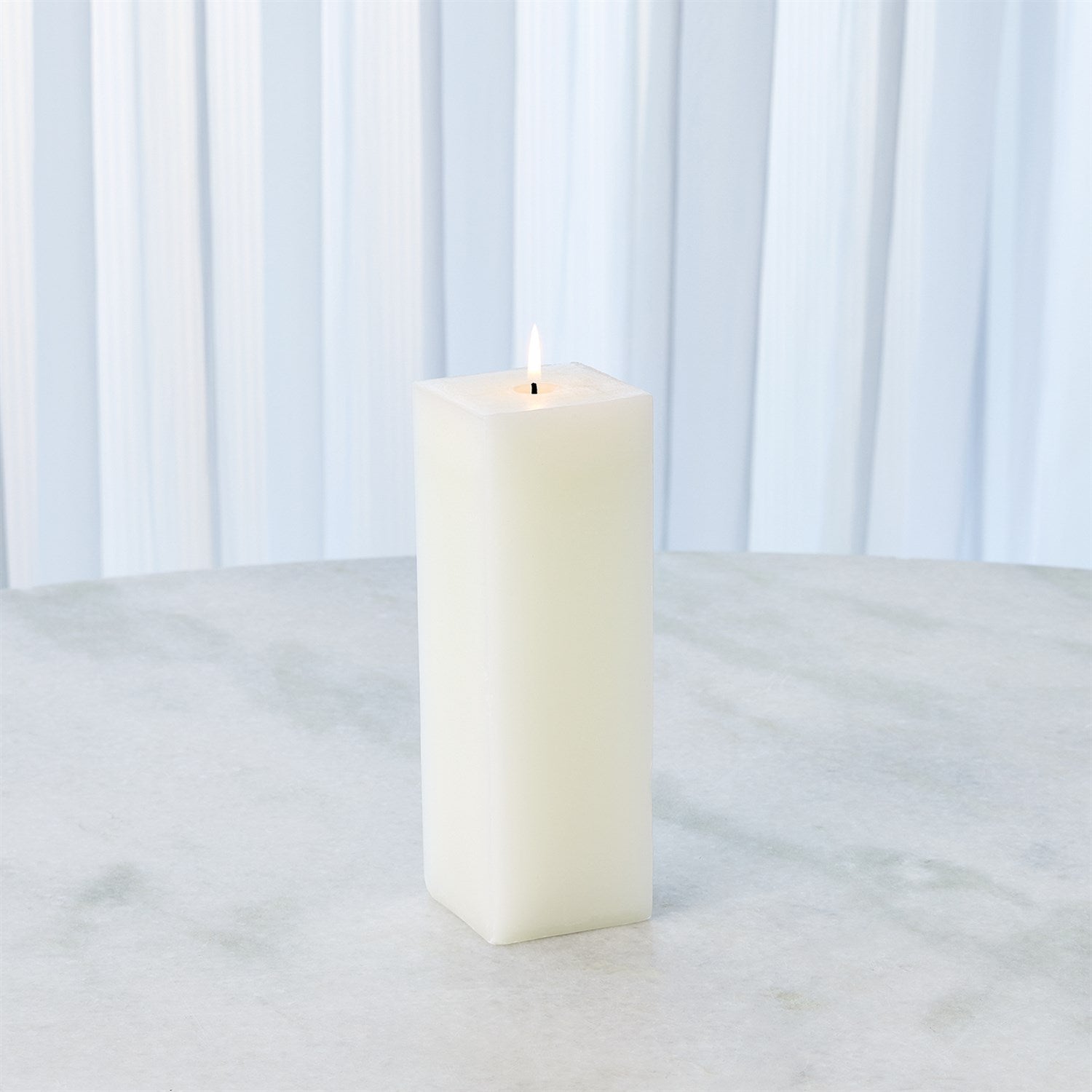 Global Views Unscented Square Pillar Candle