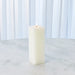 Global Views Square Pillar Candle - Unscented