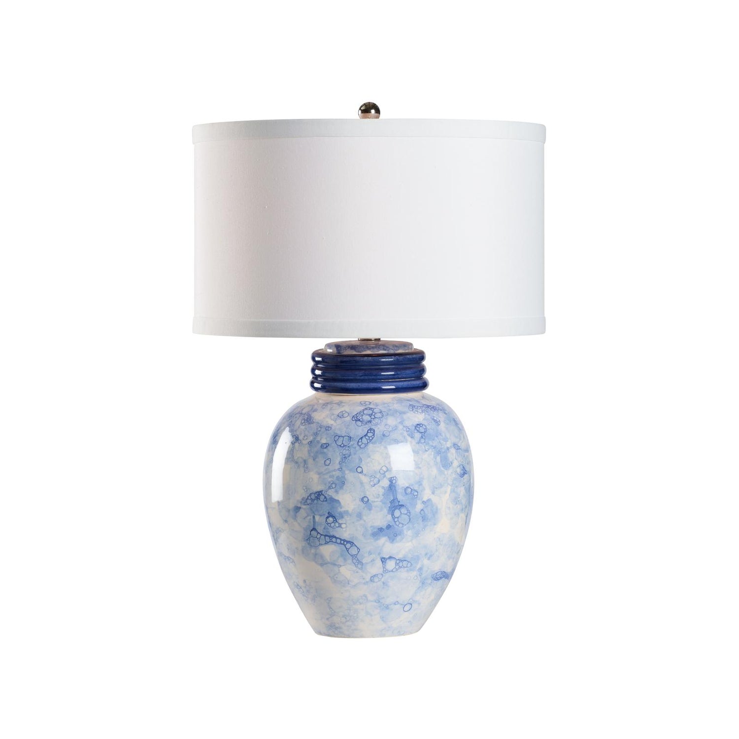 Wildwood Cino Blue Bubble Glazed Lamp