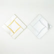 Global Views Gold Leaf Diamond Shape Mirror