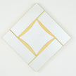 Global Views Gold Leaf Diamond Shape Mirror