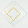 Global Views Gold Leaf Diamond Shape Mirror