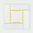 Global Views Gold Leaf Diamond Shape Mirror