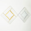 Global Views Gold Leaf Diamond Shape Mirror