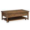 Magnussen Home Bay Creek Toasted Nutmeg Cocktail Table With Casters