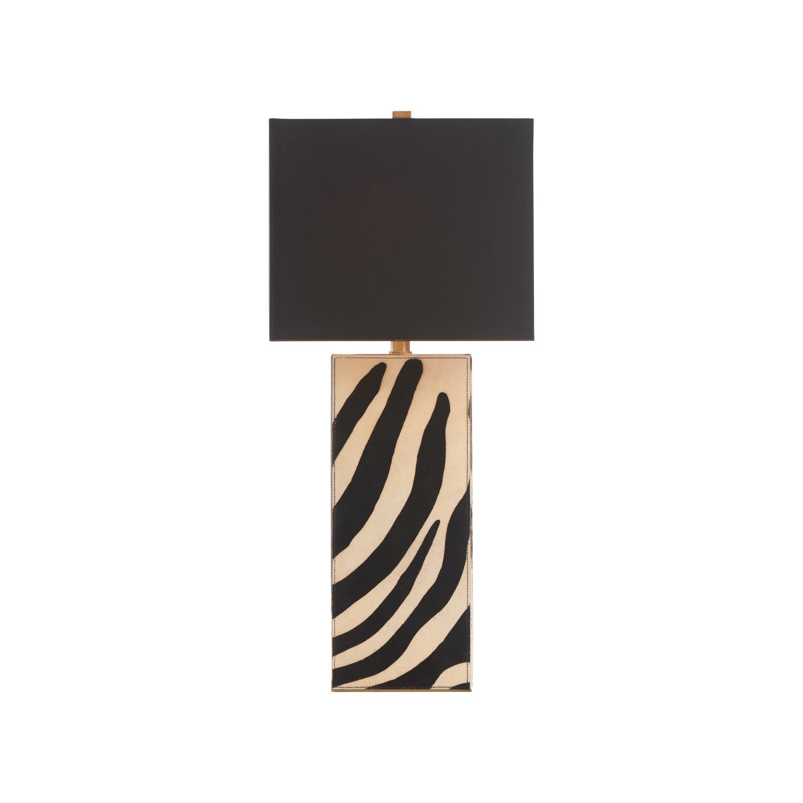 Wildwood Safari Black White Table Lamp
