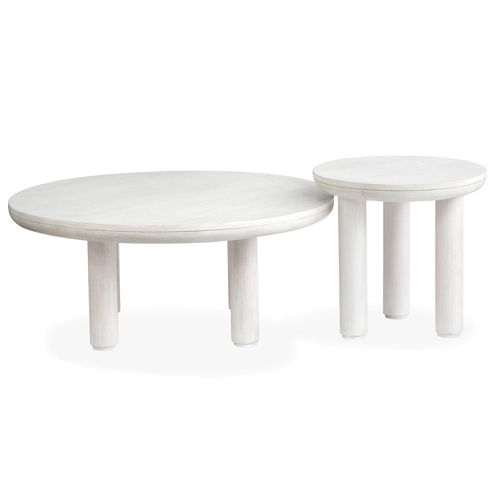 Salt Life Home Sunset Cove Moonlight Pearl Nesting Cocktail Table with Casters Sale
