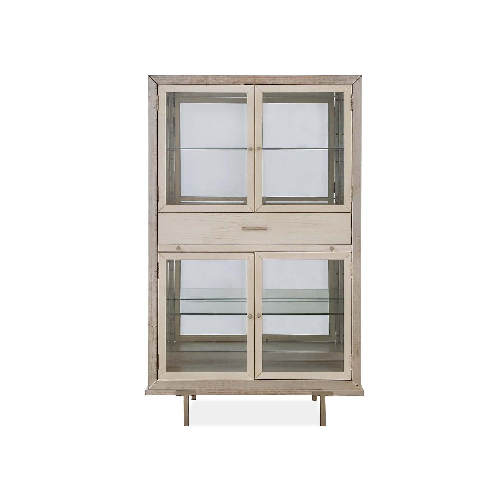 Magnussen Home Lenox Acadia White Display Cabinet