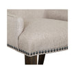 Magnussen Home Bellamy Peppercorn Upholstered Host Chair Set of 2