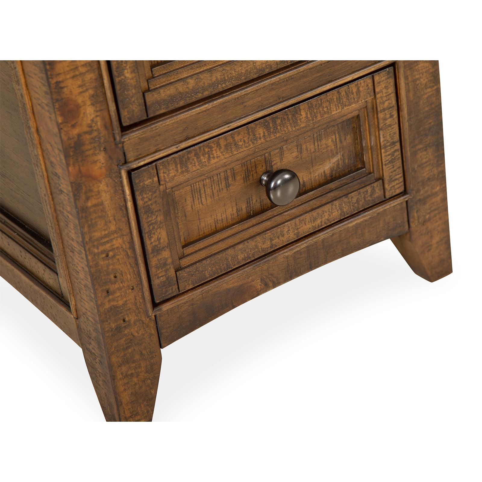 Magnussen Home Bay Creek Toasted Nutmeg End Table