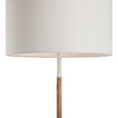 Chelsea House Amelia Matte White Rattan Floor Lamp