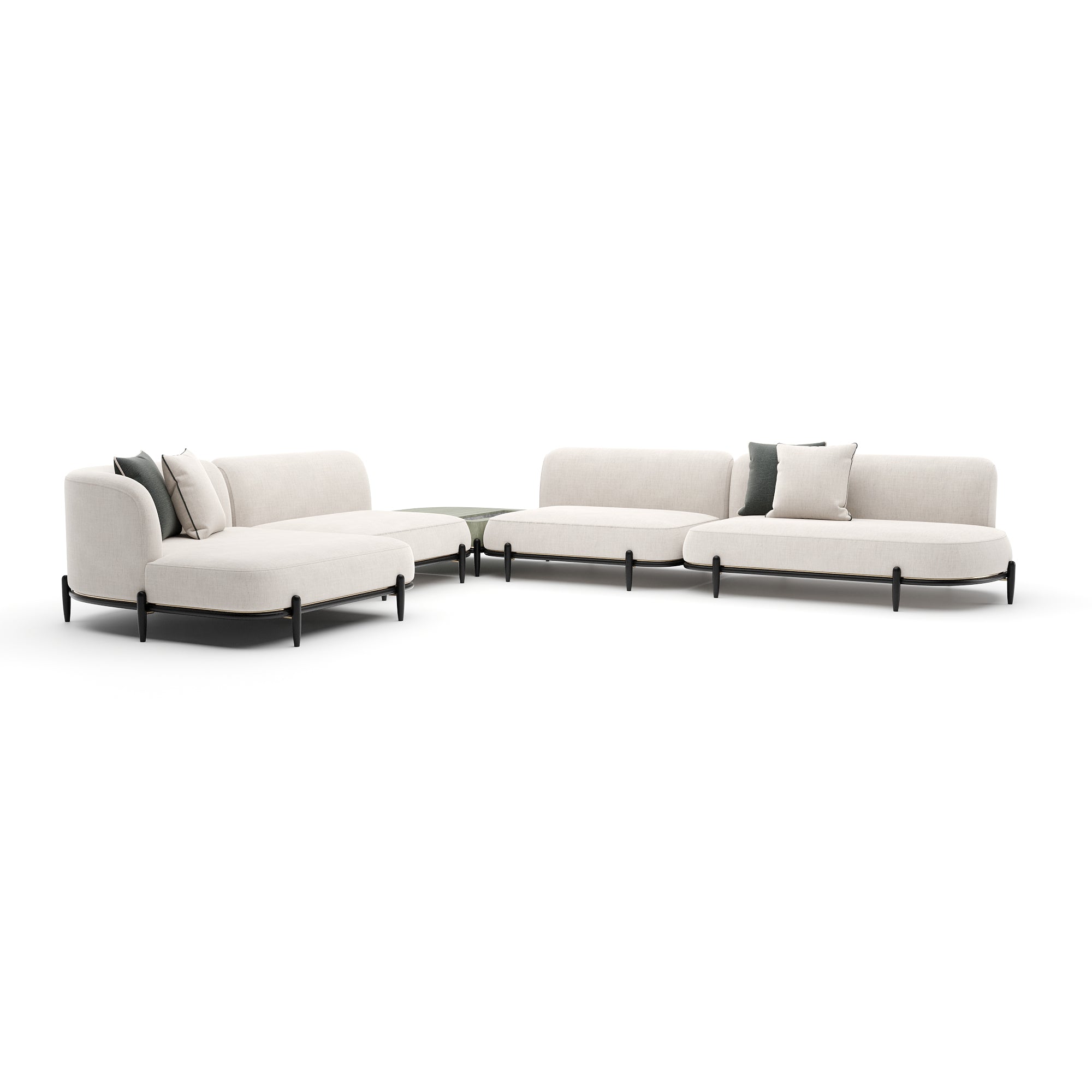 Caracole Madera Sectional