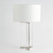 Global Views Nickel Y Table Lamp