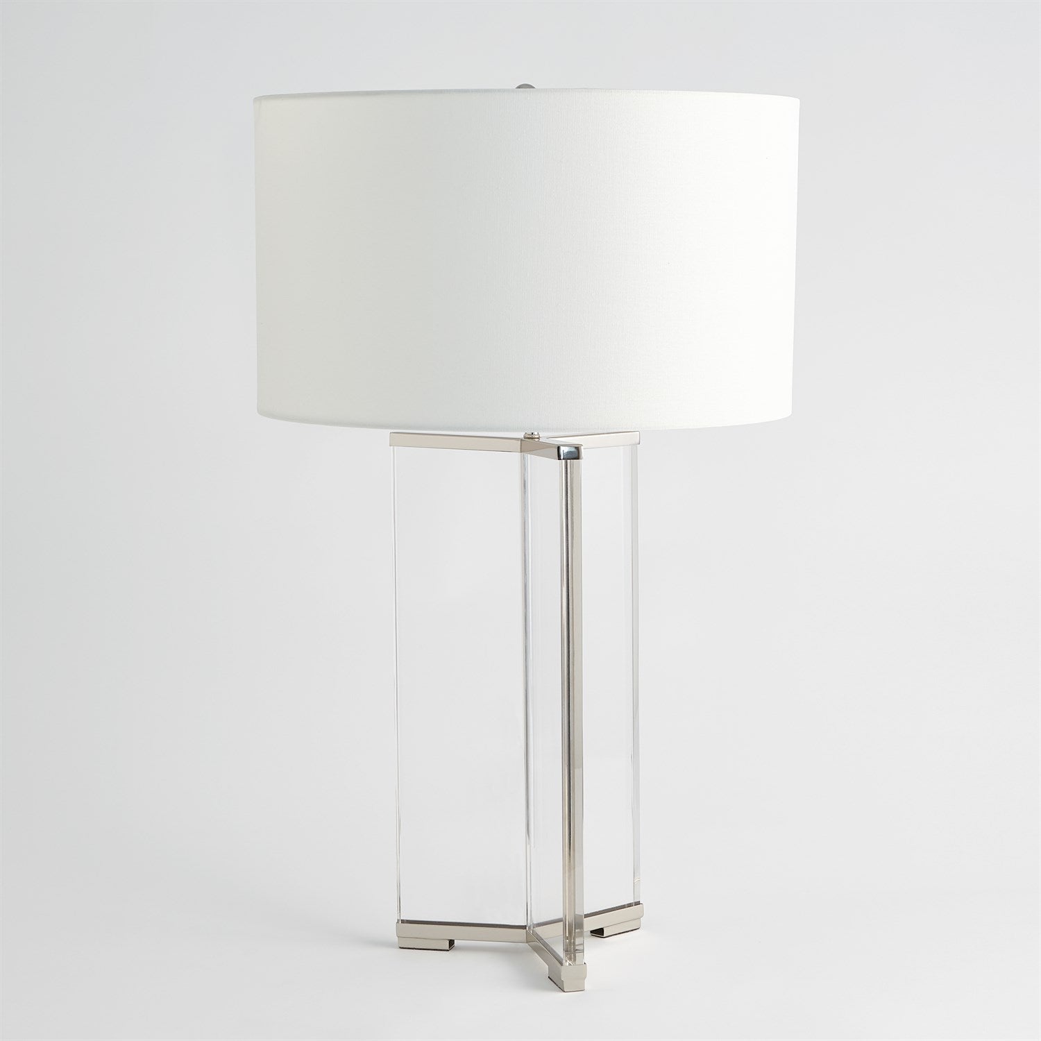Global Views Nickel Y Table Lamp