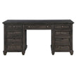 Magnussen Home Sutton Place Weathered Charcoal Executive Desk