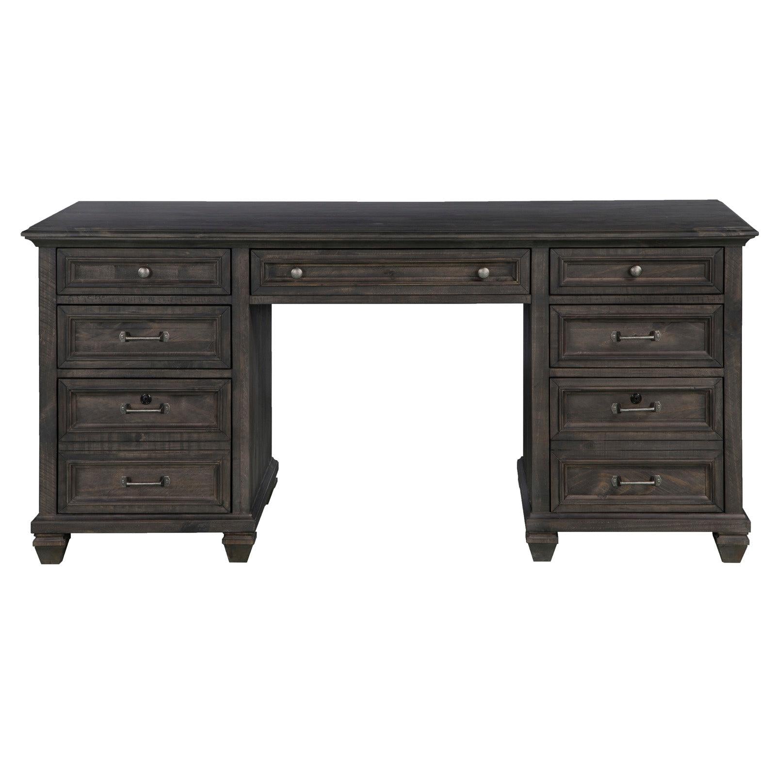 Magnussen Home Sutton Place Weathered Charcoal Executive Desk