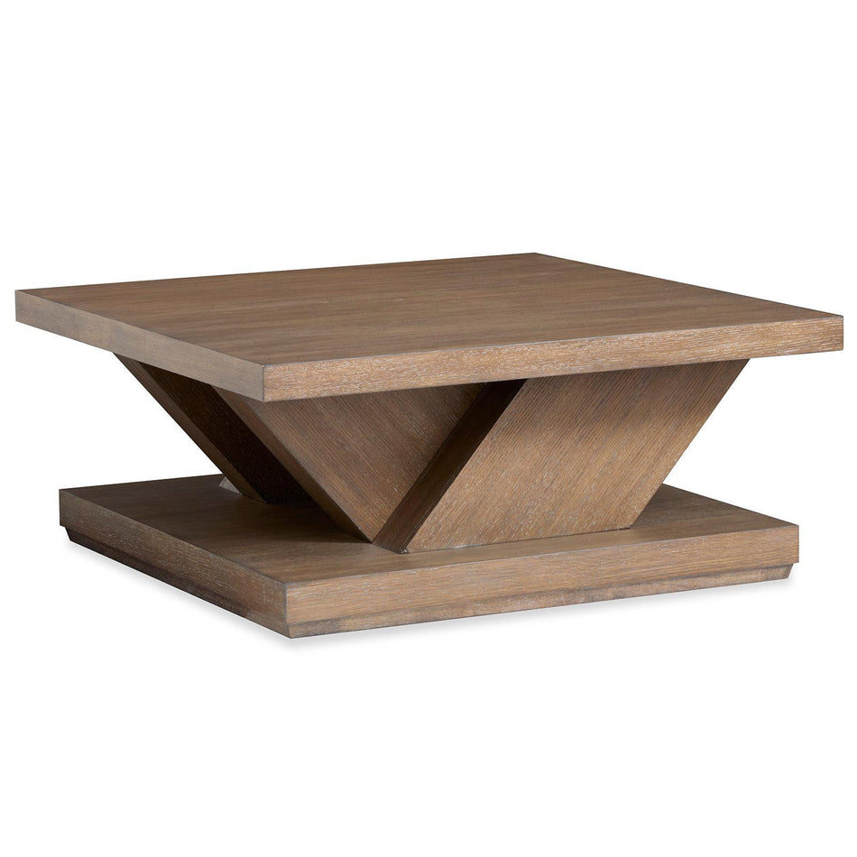 Magnussen Home Lansbury Antique Wheat Square Cocktail Table With Casters
