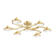 Hudson Valley Lighting Meander 7 Light 32.25 inch Semi Flush Ceiling Light