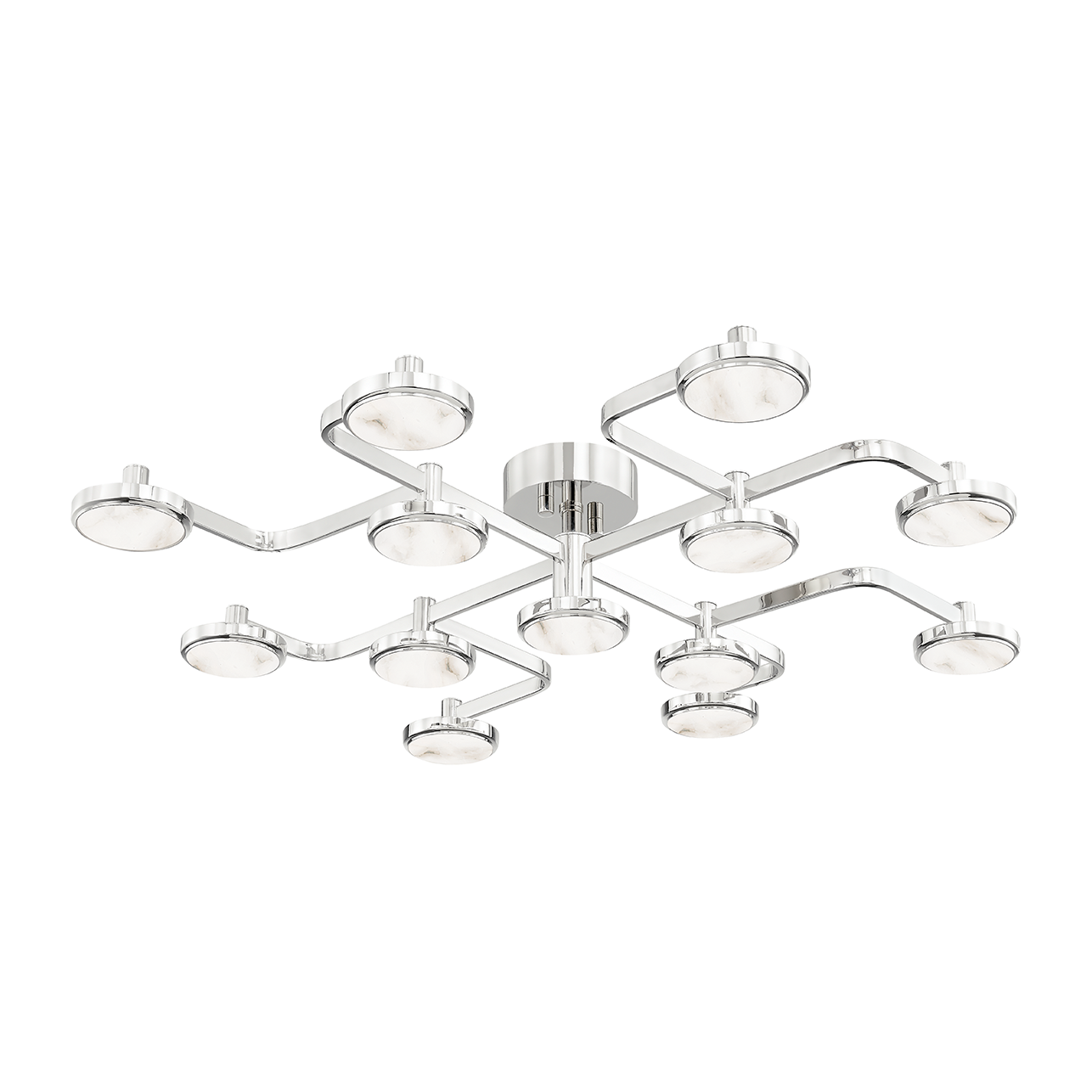 Hudson Valley Lighting Meander 13 Light 43.25 inch Semi Flush Ceiling Light