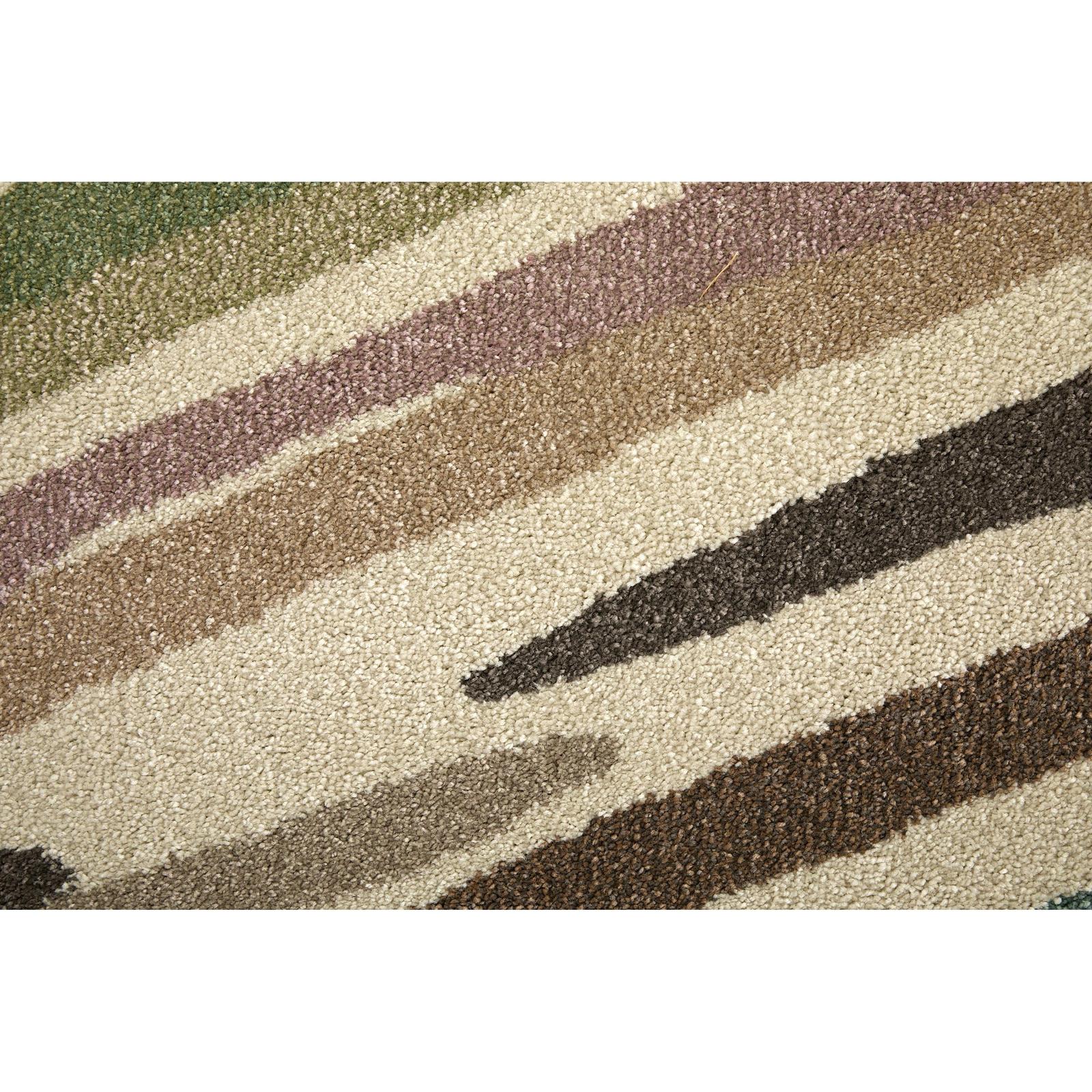 Feizy Eden 39QXF Modern Abstract Rug in Ivory/Brown/Blue