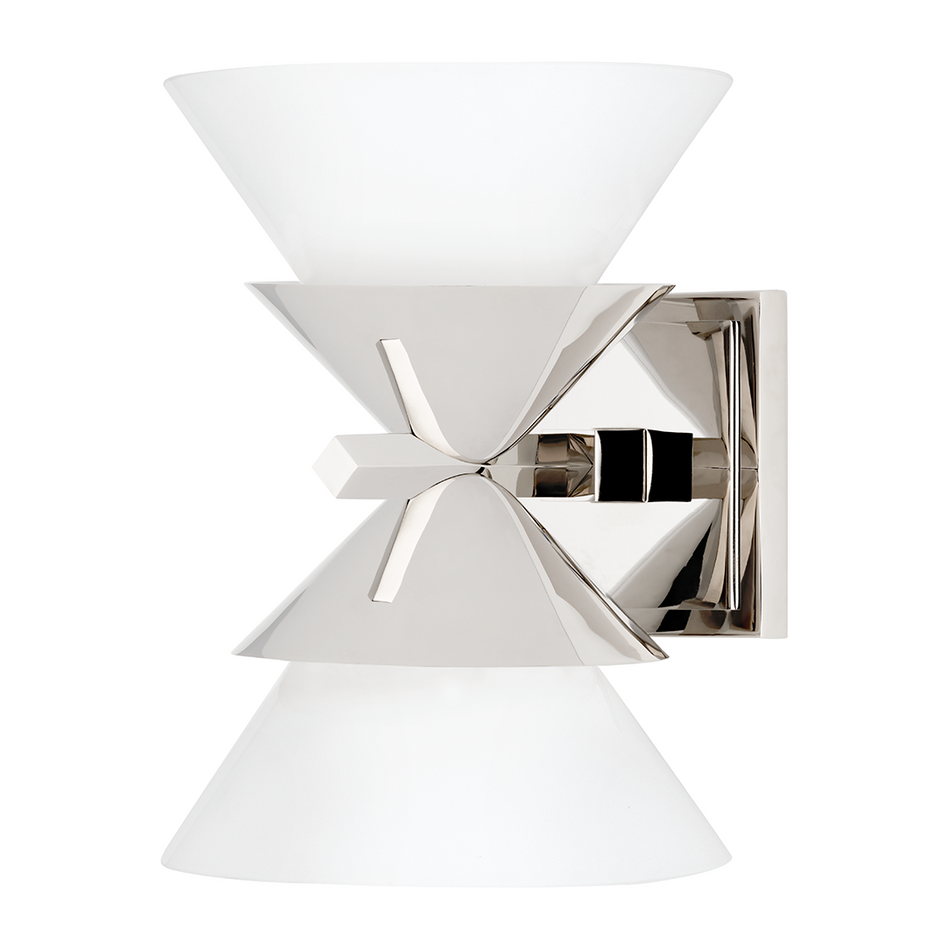 Hudson Valley Lighting Stillwell 2 Light 7.5 inch Polished Nickel Wall Sconce Wall Light Clearance