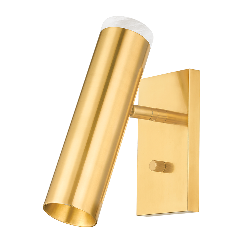 Hudson Valley Lighting Clark 1 Light 4.25 inch Aged Brass Wall Sconce Wall Light