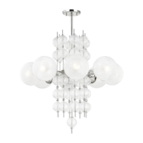 Hudson Valley Lighting Calypso 8 Light 33.5 inch Chandelier Ceiling Light