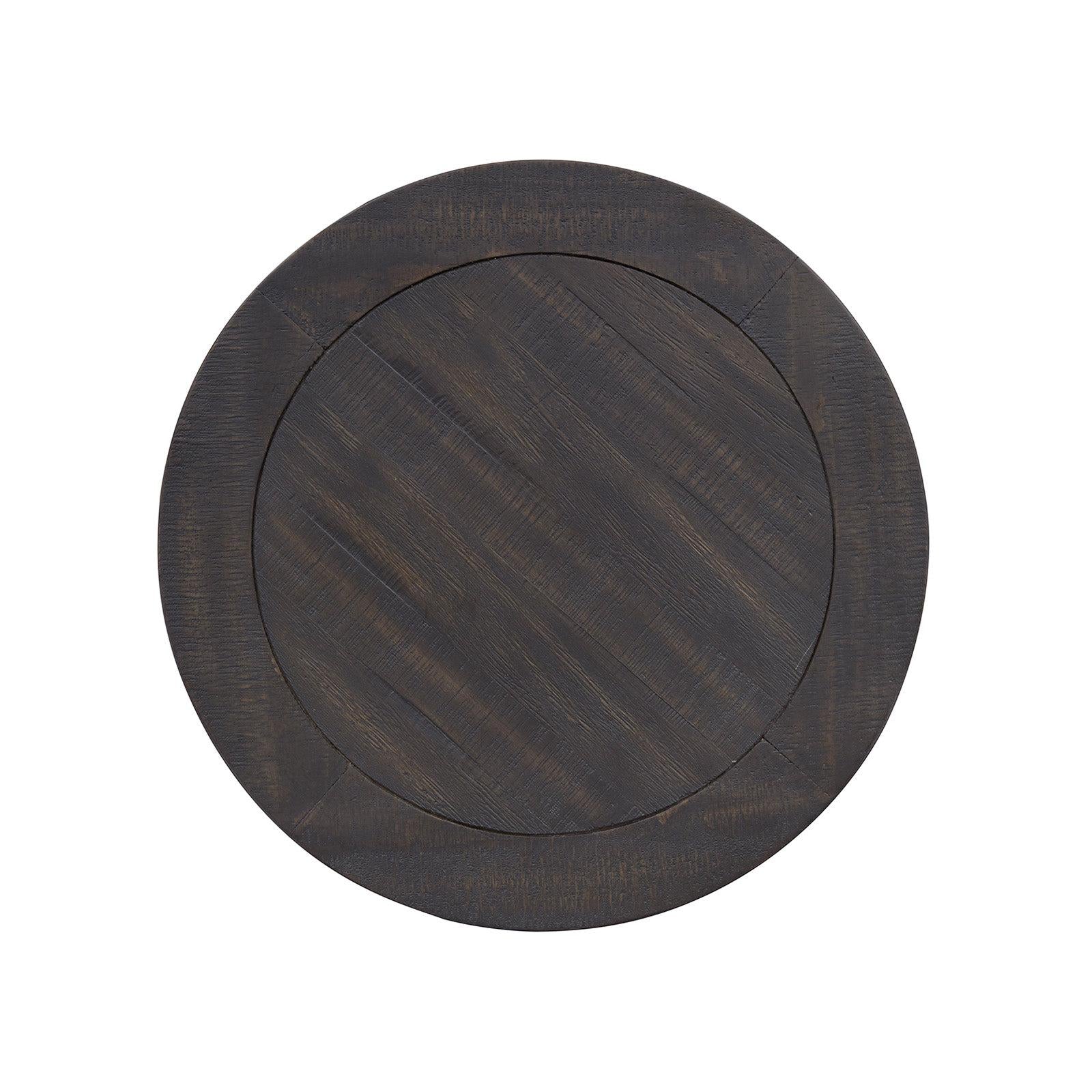 Magnussen Home Westley Falls Graphite Round Accent End Table