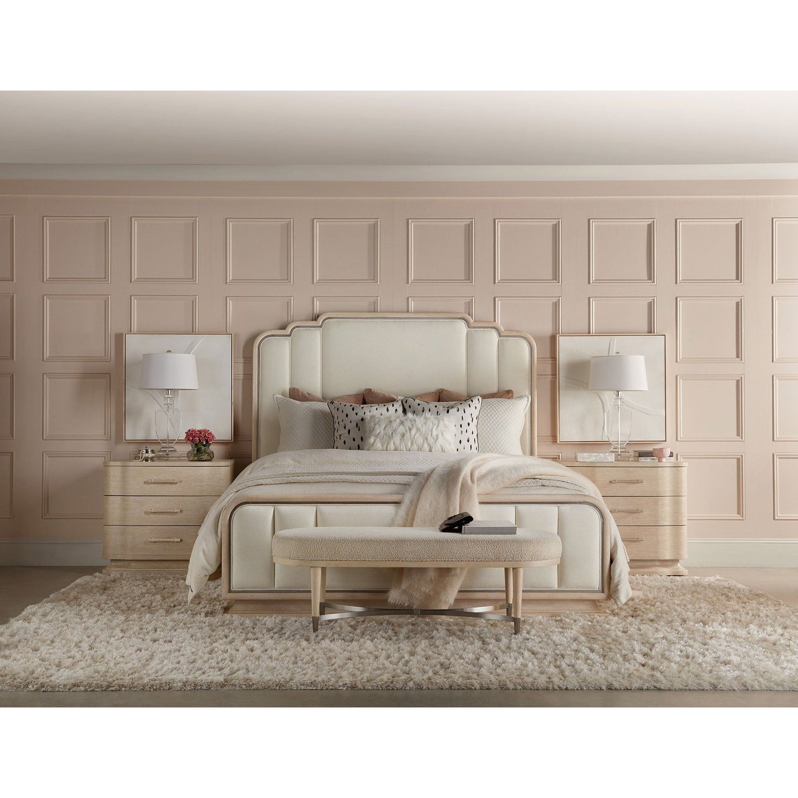 Hooker Furniture Nouveau Chic Upholstered Bed
