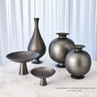 Global Views Bronzino Baluster Vase - Gunmetal Clearance