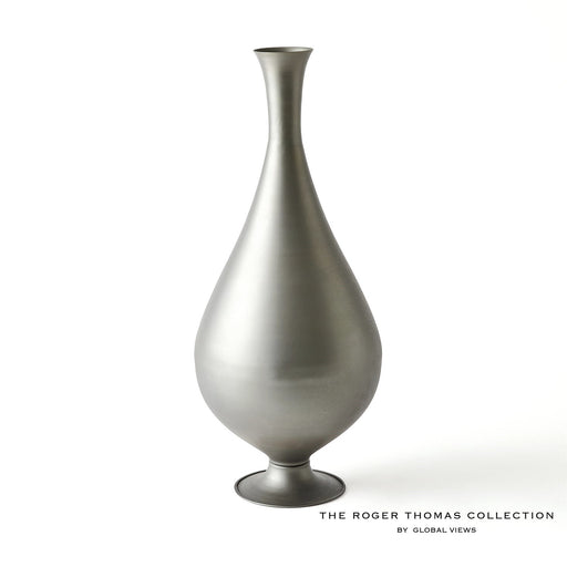 Global Views Bronzino Baluster Vase - Gunmetal