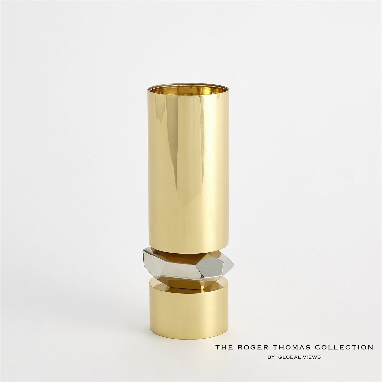 Global Views Romano Brass Candle Holder