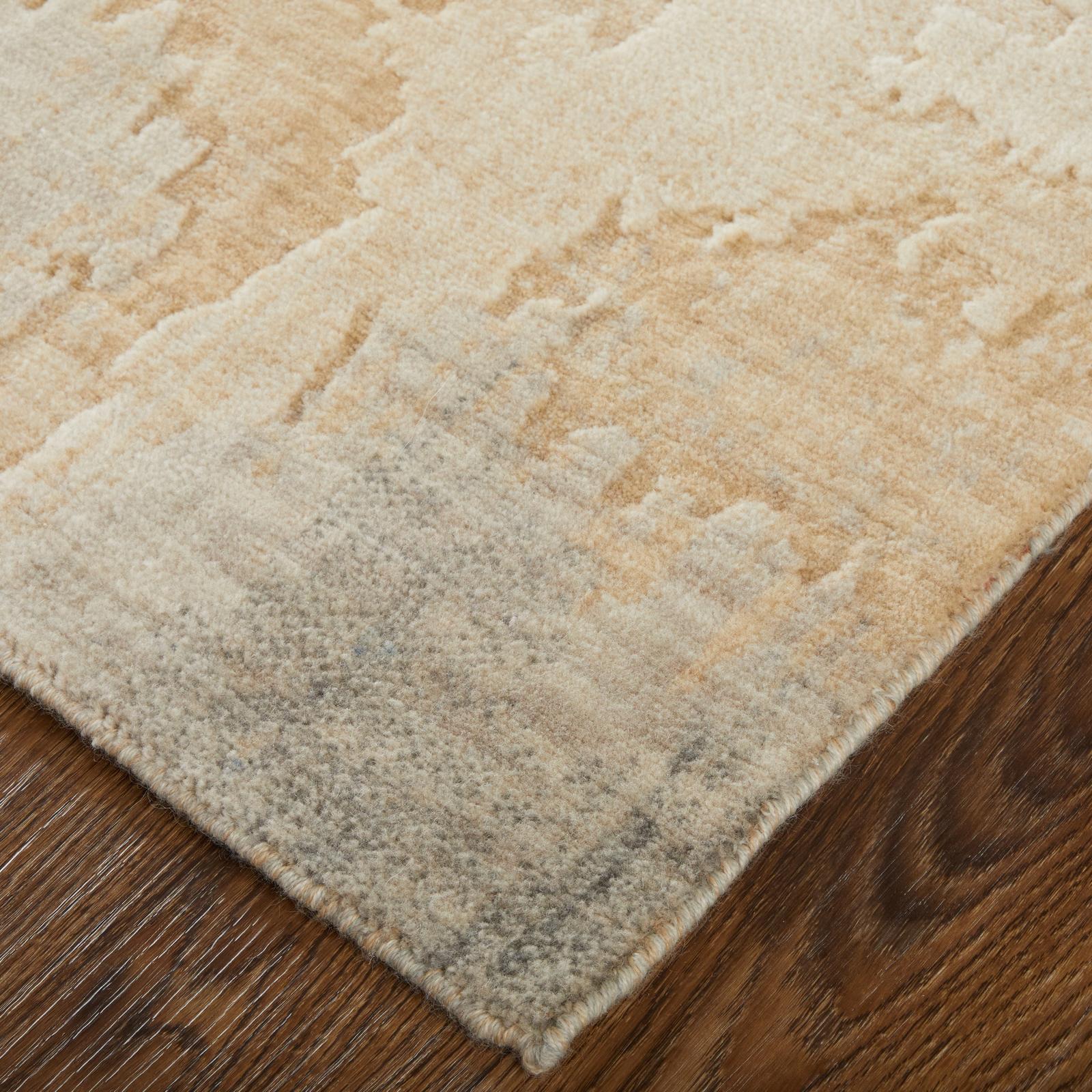 Feizy Jaxson 39Q0F Modern Abstract, Tan/Brown/Gray, Rug