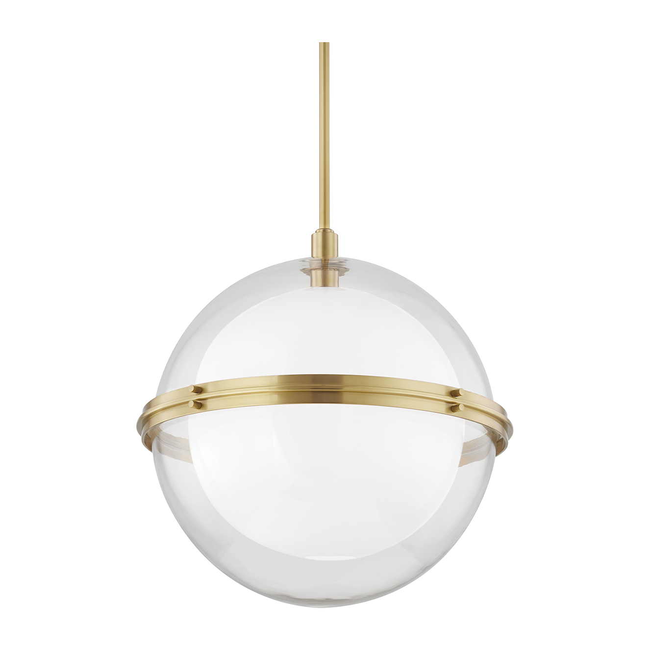 Hudson Valley Lighting Northport 1 Light 22 inch Aged Brass Pendant Ceiling Light