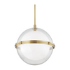 Hudson Valley Lighting Northport 1 Light 22 inch Aged Brass Pendant Ceiling Light