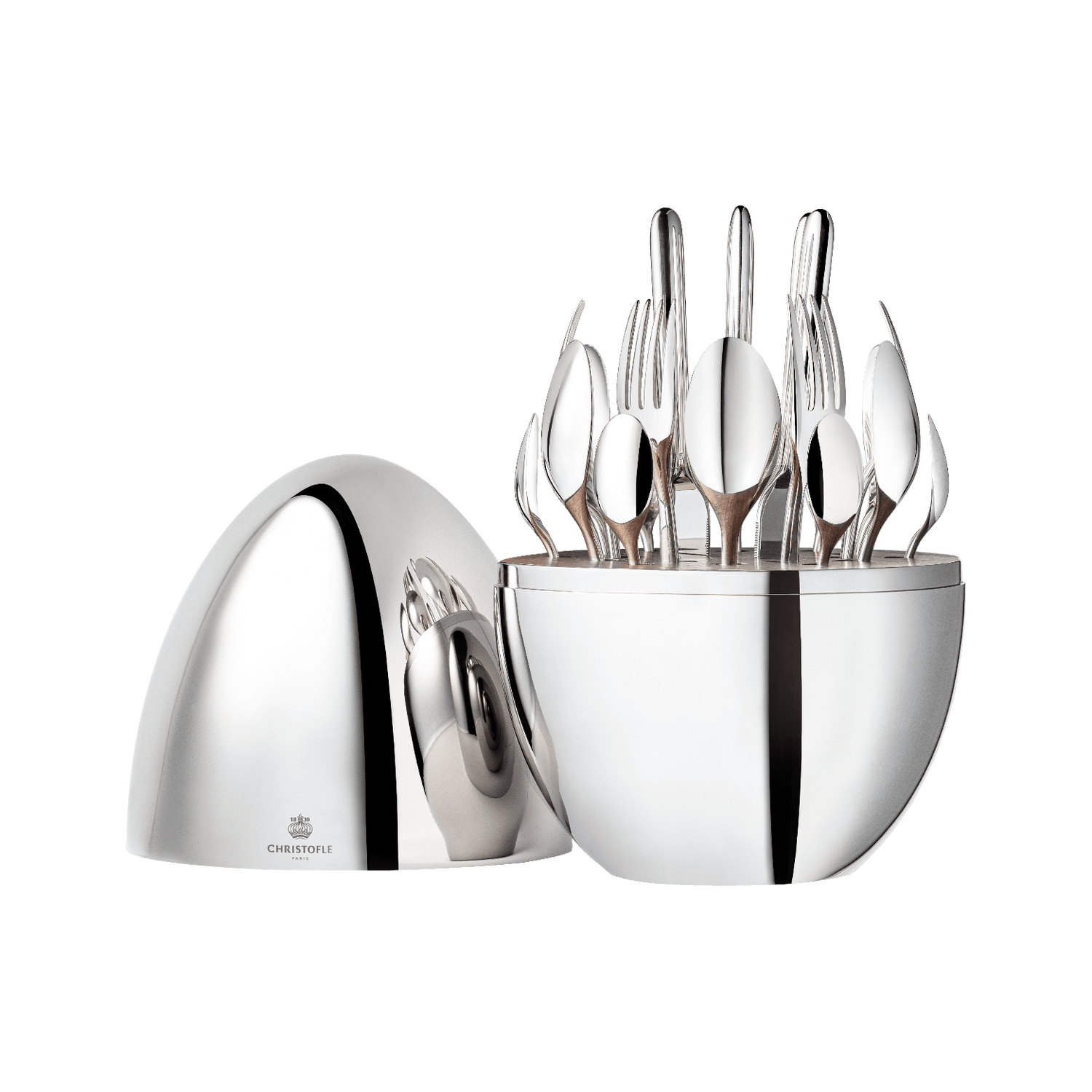 Christofle Mood Silver-Plated 24-Piece Flatware Set
