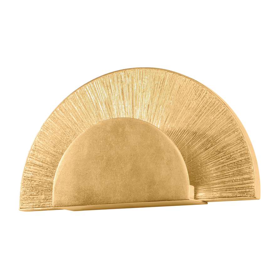 Hudson Valley Lighting Homecrest 1 Light 13.75 inch Vintage Gold Leaf Wall Sconce Wall Light