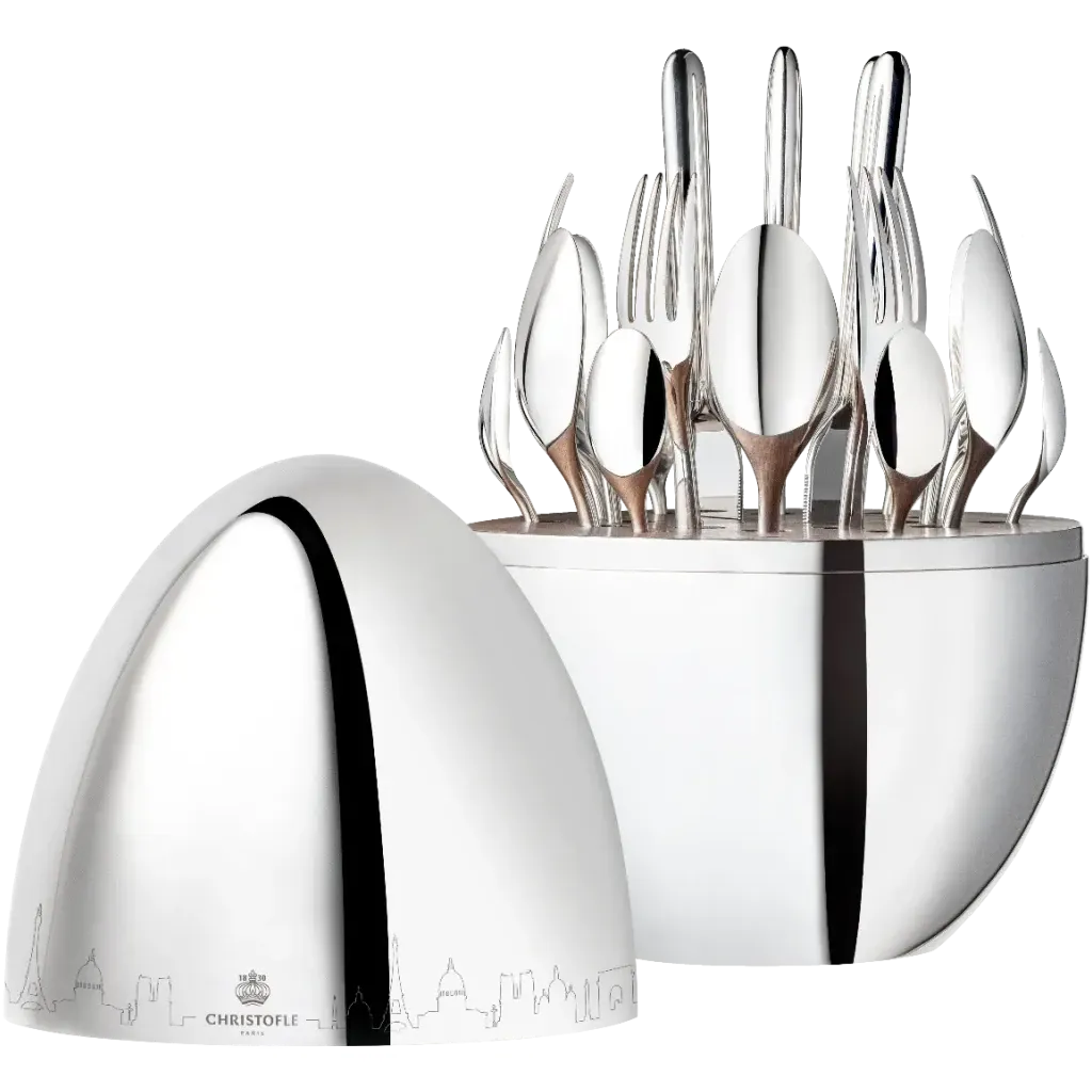 Christofle Mood Skyline Silver-Plated 24-Piece Flatware Set