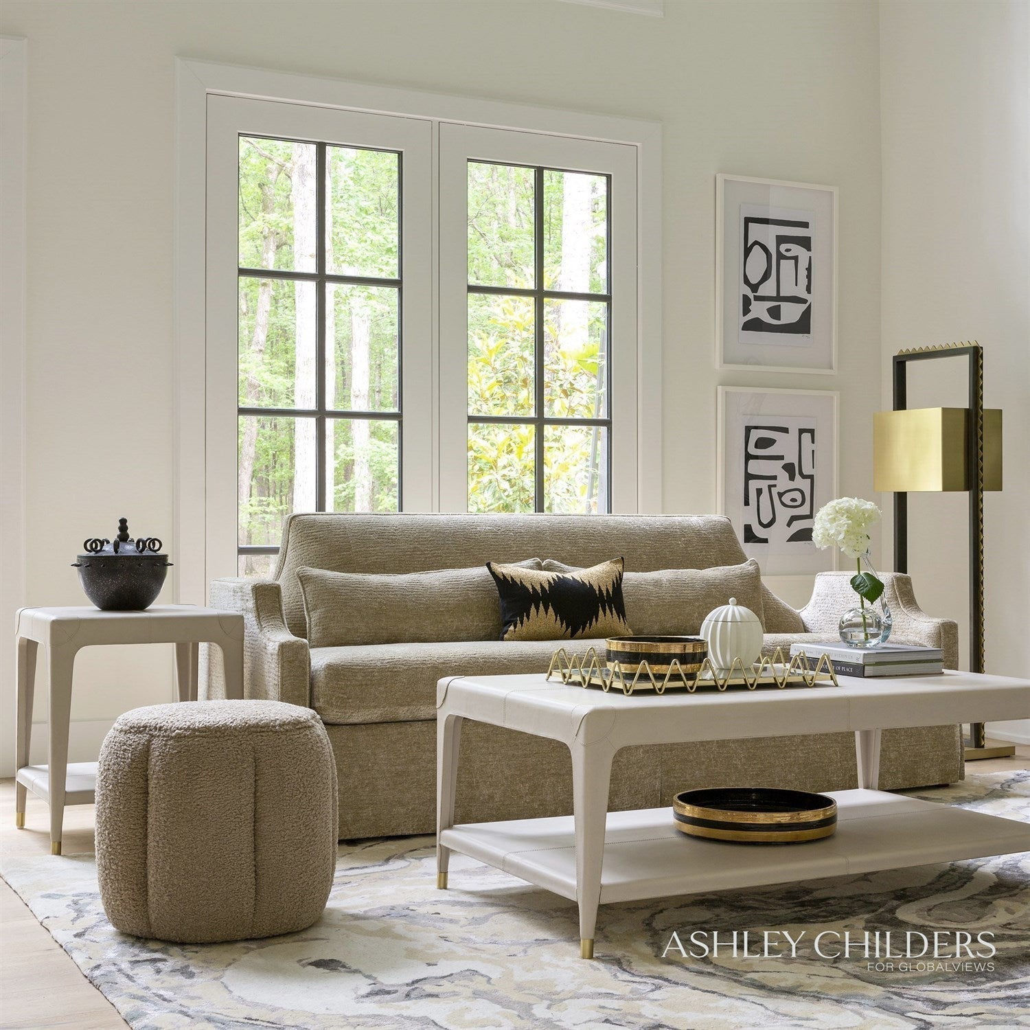 Global Views Marbleized Rug by Ashley Childers