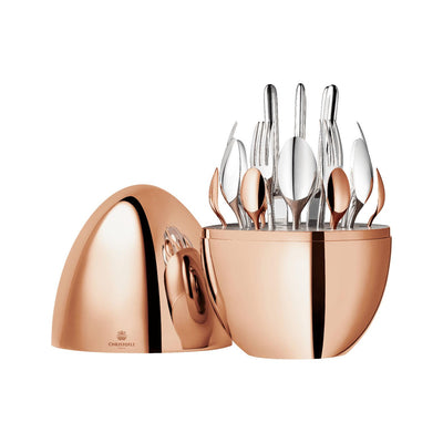 Christofle Mood Precious 24-Piece Rose Gold Flatware Set