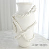 Global Views Matte White Twisted Amphora Vase