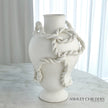 Global Views Matte White Twisted Vine Vase