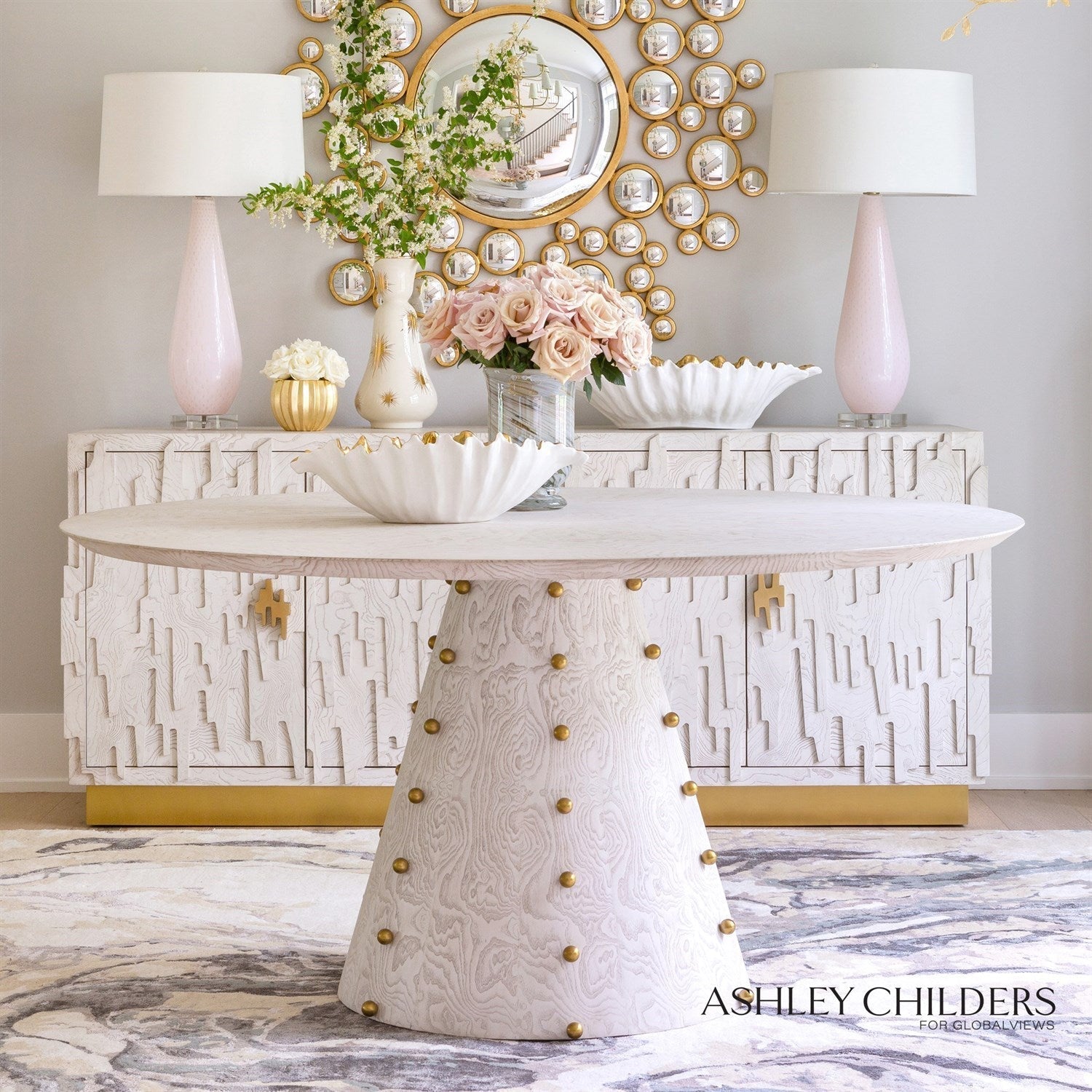 Global Views Marbleized Rug by Ashley Childers