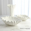 Global Views White Organic Wave Oval Bowl