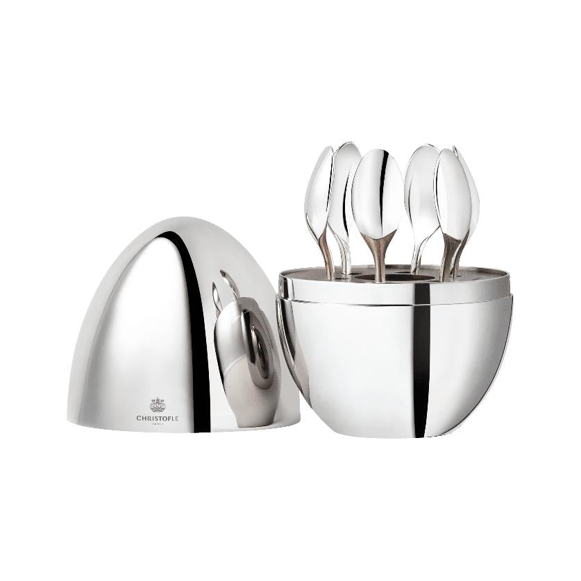 Christofle Mood Coffee 6-Piece Silver-Plated Espresso Spoon Set