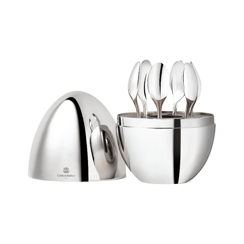 Christofle Mood Coffee 6-Piece Silver-Plated Espresso Spoon Set