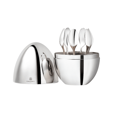 Christofle Mood Coffee 6-Piece Silver-Plated Espresso Spoon Set