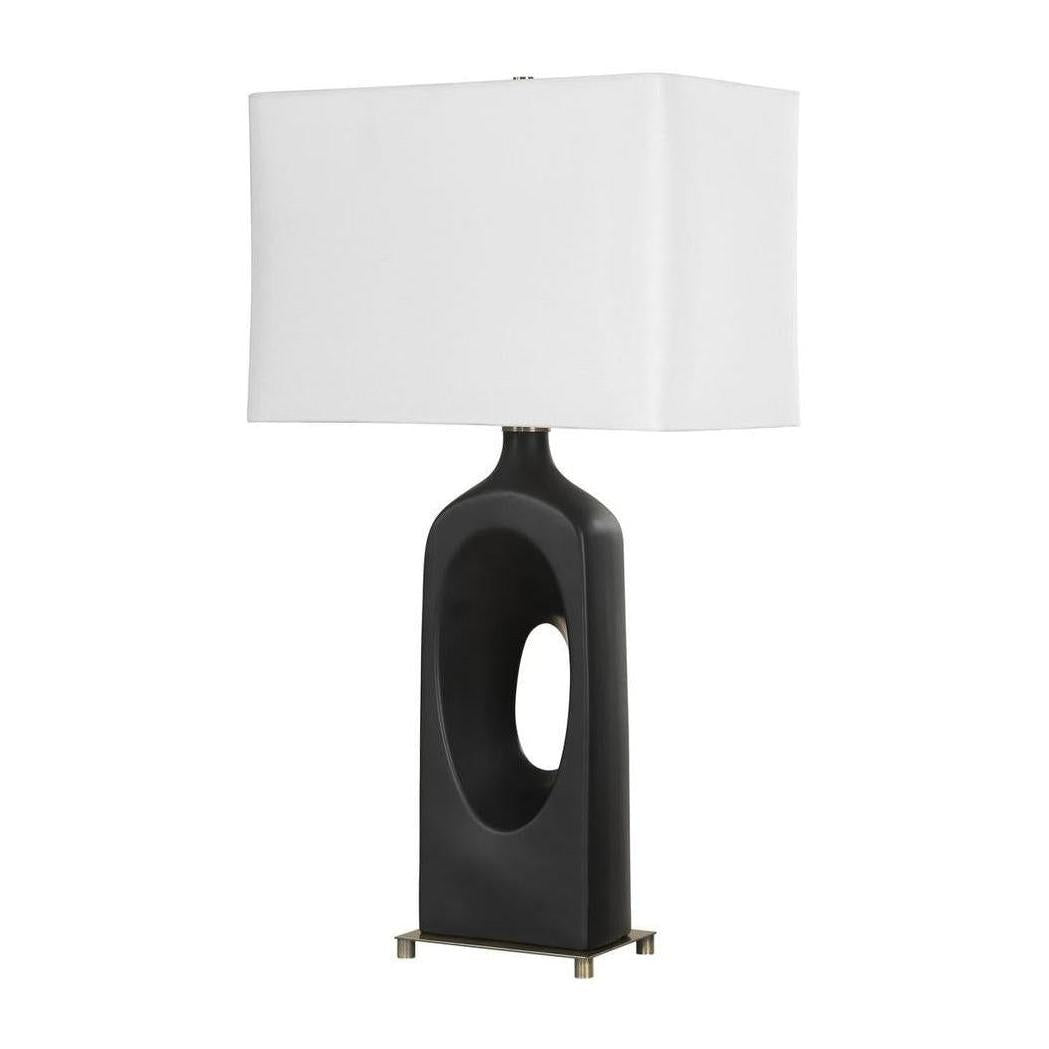 Uttermost Void Matte Black Table Lamp